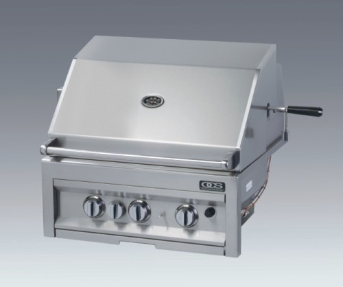 28 inch Sapphire Grill. To your right shows our 38, and 42 inch.  Click for their open and close demonstration.